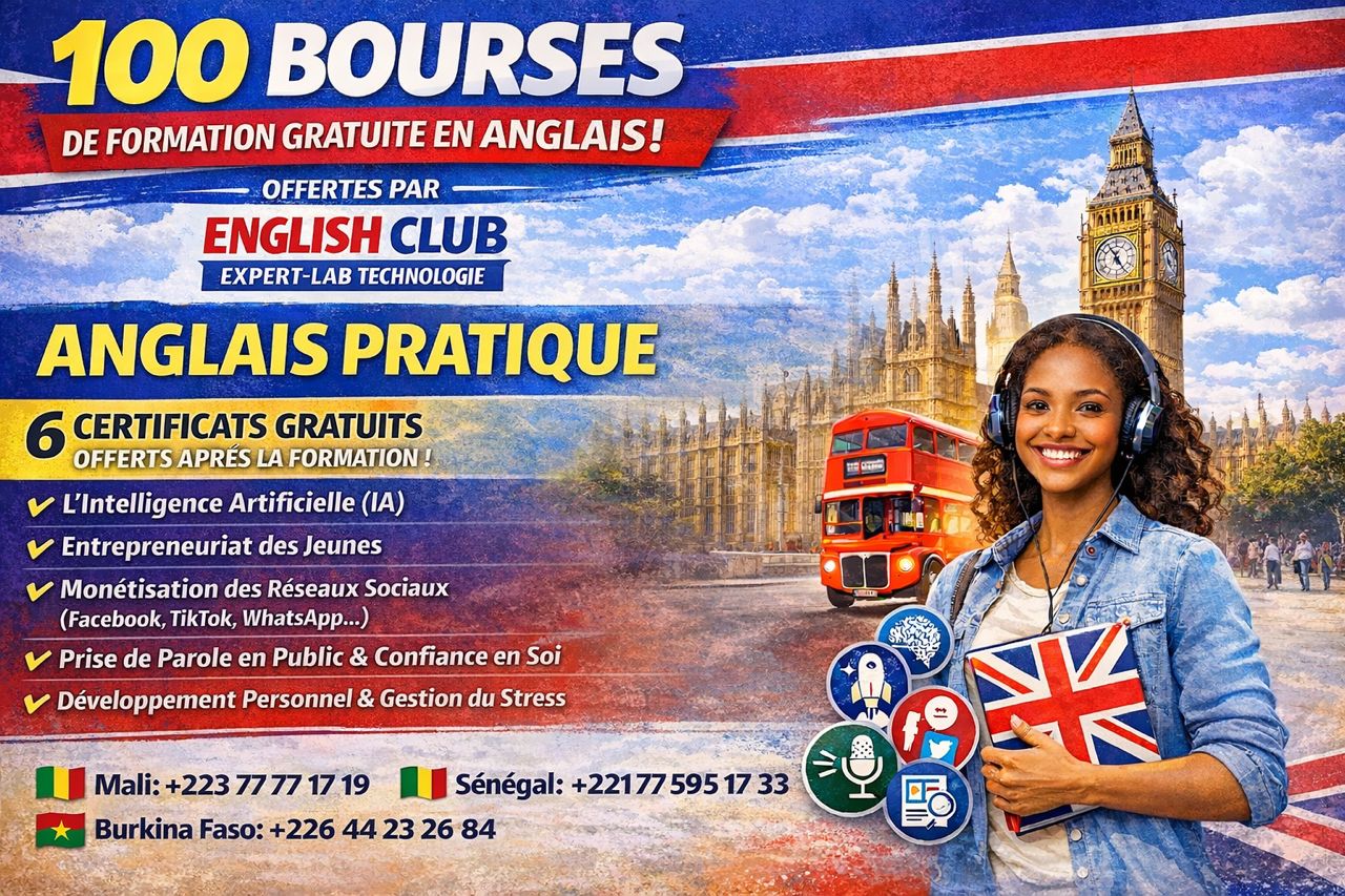 BOURSE GATUITE en ANGLAIS